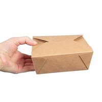 Boîtes alimentaires en carton compostable Vegware 1300ml | 64 x 152 x 120mm(lot de 180)