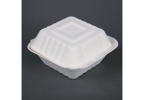  ProChef Boîtes à hamburger en bagasse compostables  | 81 x 149 x 152mm (x500) 