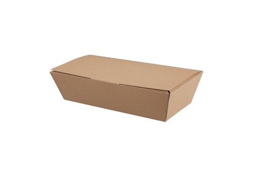  ProChef Boîtes alimentaires kraft compostables | 60 x 250 x 125mm (lot de 150) 