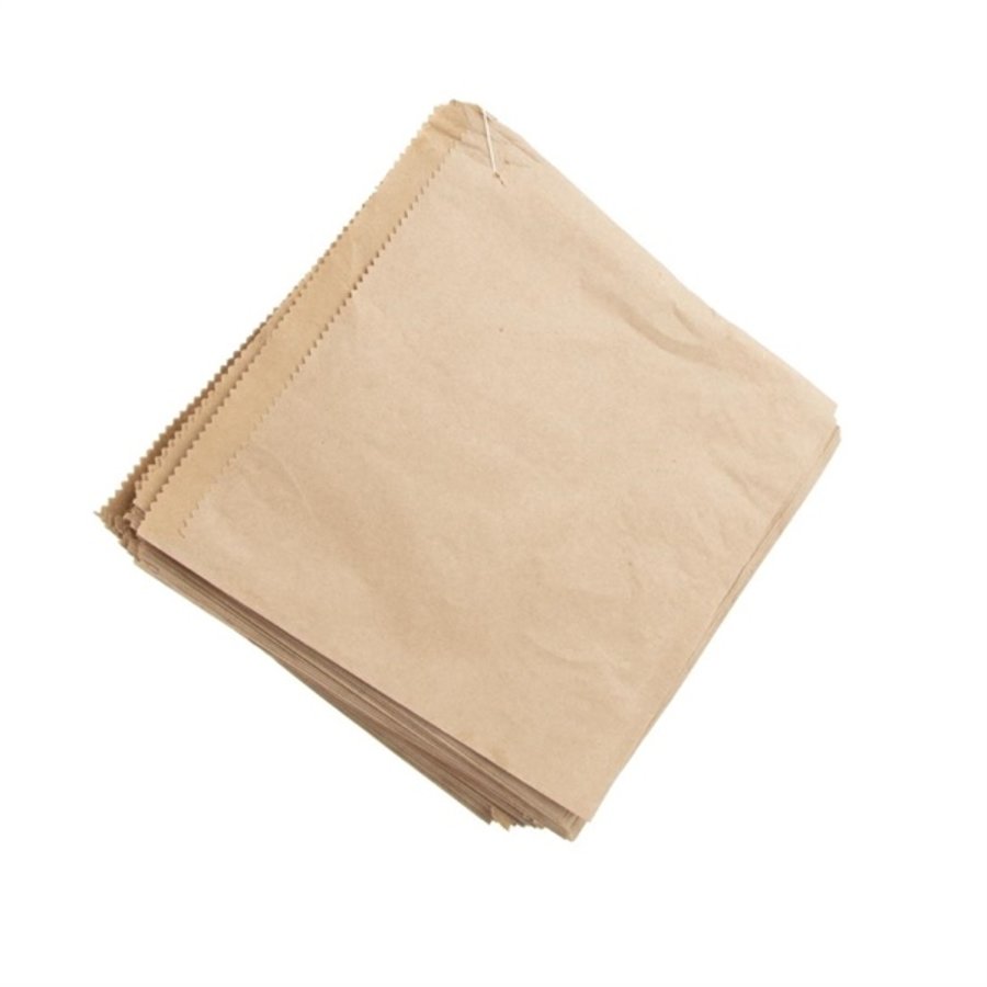 Petits sacs en papier marron recyclables  | 177 x 177mm (lot de 1000)