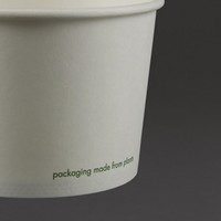 Bols à soupe / glace compostables en papier blanc Vegware 230ml | 60 x 90 mm | convient pour GH166 et GH167  (lot de 1000)