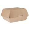 ProChef Grandes boîtes burger en carton kraft compostables | 75 x 125 x 135mm (lot de 250)