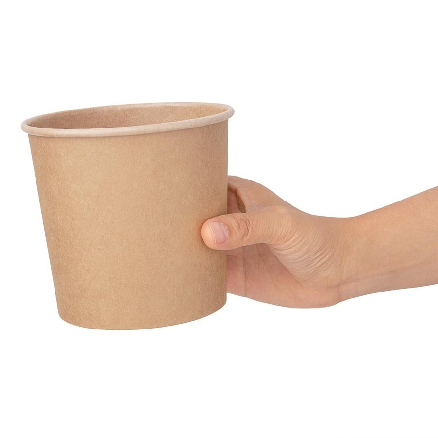 Pots à soupe compostables en PLA Fiesta Compostable 118 mm - 73,8 cl | convient pour FB556 (lot de 500)