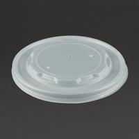 Couvercles pour bols à soupe compostables en papier doublé APL Vegware  | 10 x 115 mm | convient pour GF046 et GF047 | (lot de 500)