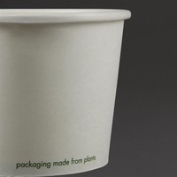 Bols à soupe / glace compostables en papier blanc Vegware 455ml | convient pour GH168 et GF048 (lot de 500)