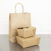 Boîtes alimentaires en carton compostables 600ml | 65 x 112 x 91mm(lot de 200)