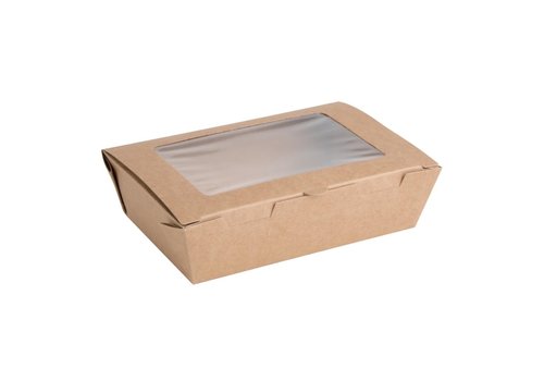  ProChef Boîtes salade compostables avec fenêtre en PLA 700ml (lot de 200) 