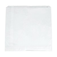 Sachets plats blancs compostables en papier recyclé Vegware | 254 x 254mm (Lot de 1000)