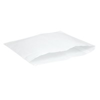 Sachets plats blancs compostables en papier recyclé Vegware | 254 x 254mm (Lot de 1000)