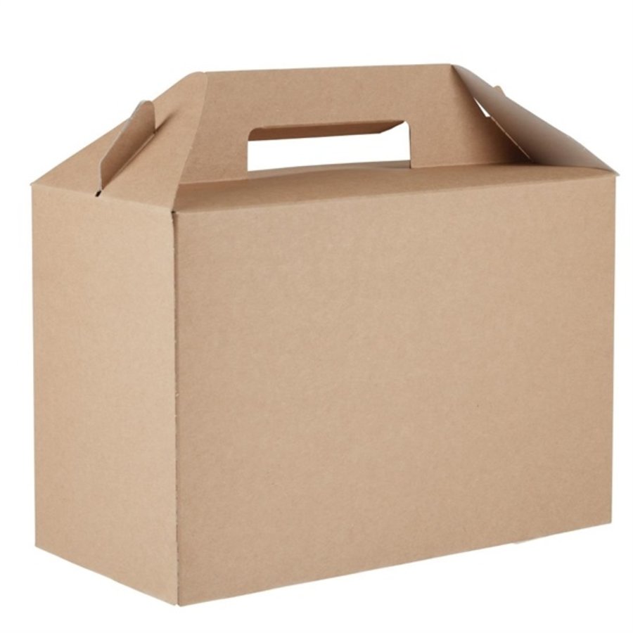 Grandes boîtes à emporter kraft recyclables Colpac | 180 x 265 x 128mm  (lot de 125)