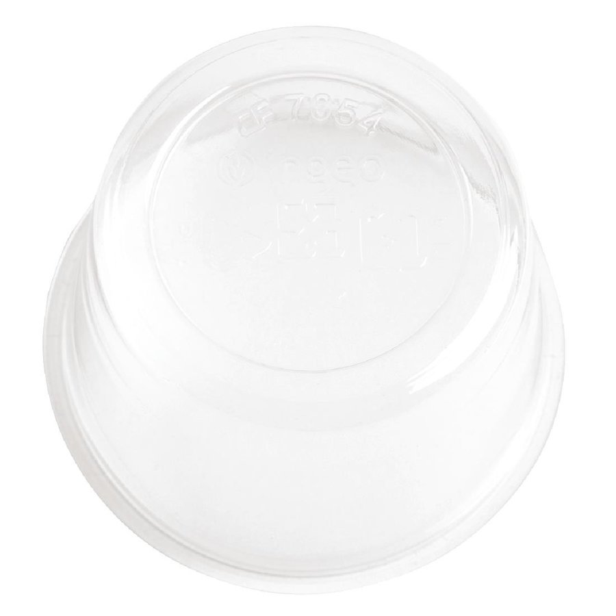 Pots à sauce froide en PLA transparent Vegware 118 ml | 48 mm | convient pour GK104   (lot de 2000)