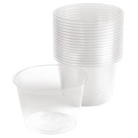 Pots à sauce froide en PLA transparent Vegware 118 ml | 48 mm | convient pour GK104   (lot de 2000)