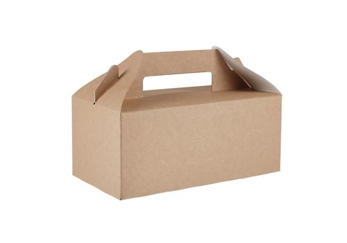  ProChef Petites boîtes à emporter kraft recyclables | 97 x 228 x 122mm  (lot de 125) 