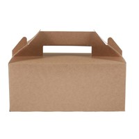 Petites boîtes à emporter kraft recyclables | 97 x 228 x 122mm  (lot de 125)