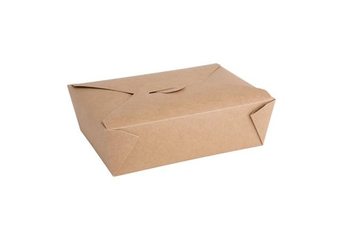  ProChef Boîtes repas en carton Fiesta Recyclable | 65 x 197 x 140mm (lot de 200) 