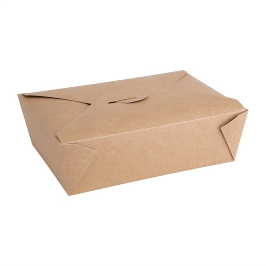 Boîtes repas en carton Fiesta Recyclable | 65 x 197 x 140mm (lot de 200)