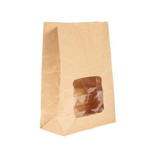  ProChef Sachets compostables en kraft doublés avec fenêtre transparente NatureFlex Vegware | 223 x 76 x 152mm (lot de 250) 