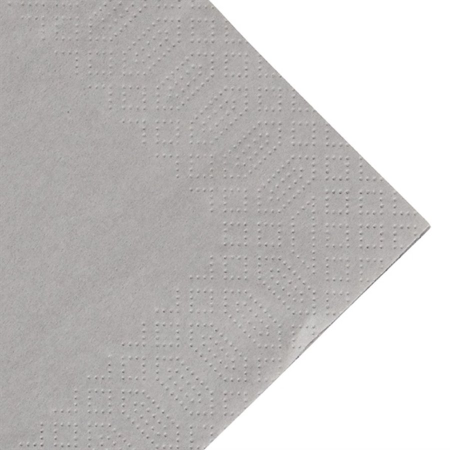 Serviettes en papier grises 3 plis 40 x 40 cm