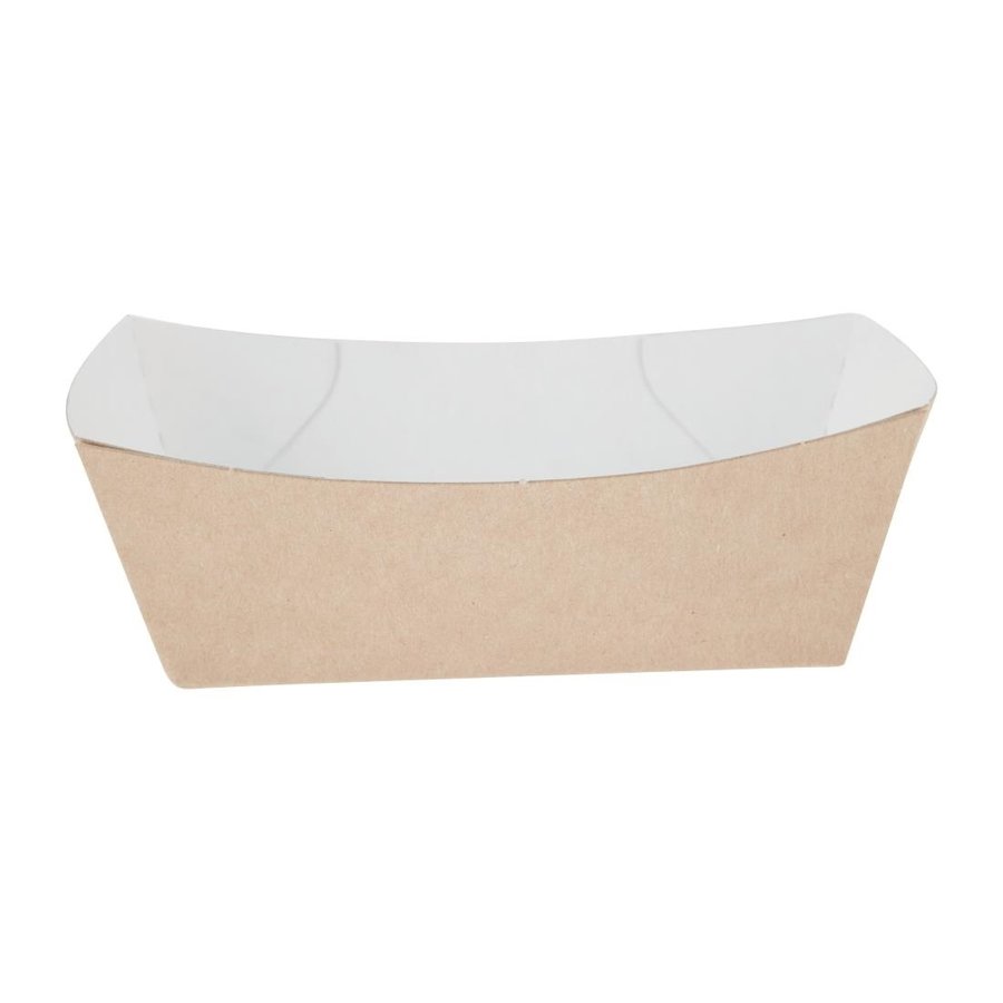 Petites barquettes alimentaires kraft compostables Colpac | 42 x 63-87 x 100-124mm (lot de 500)