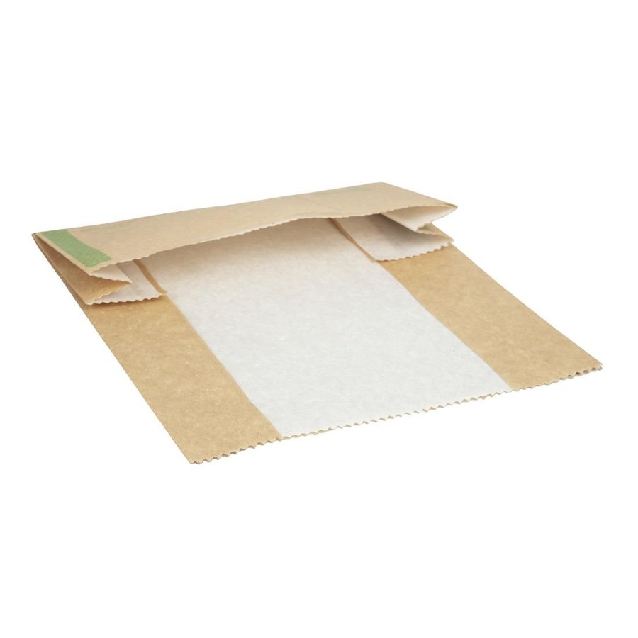 Sachets panini kraft compostables Vegware | 230 x  51 x 203mm (lot de 500)