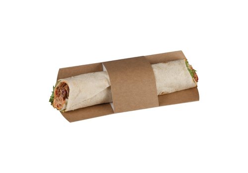  ProChef Etuis à tortilla kraft compostables Colpac | 225 x 103mm (lot de 1000) 