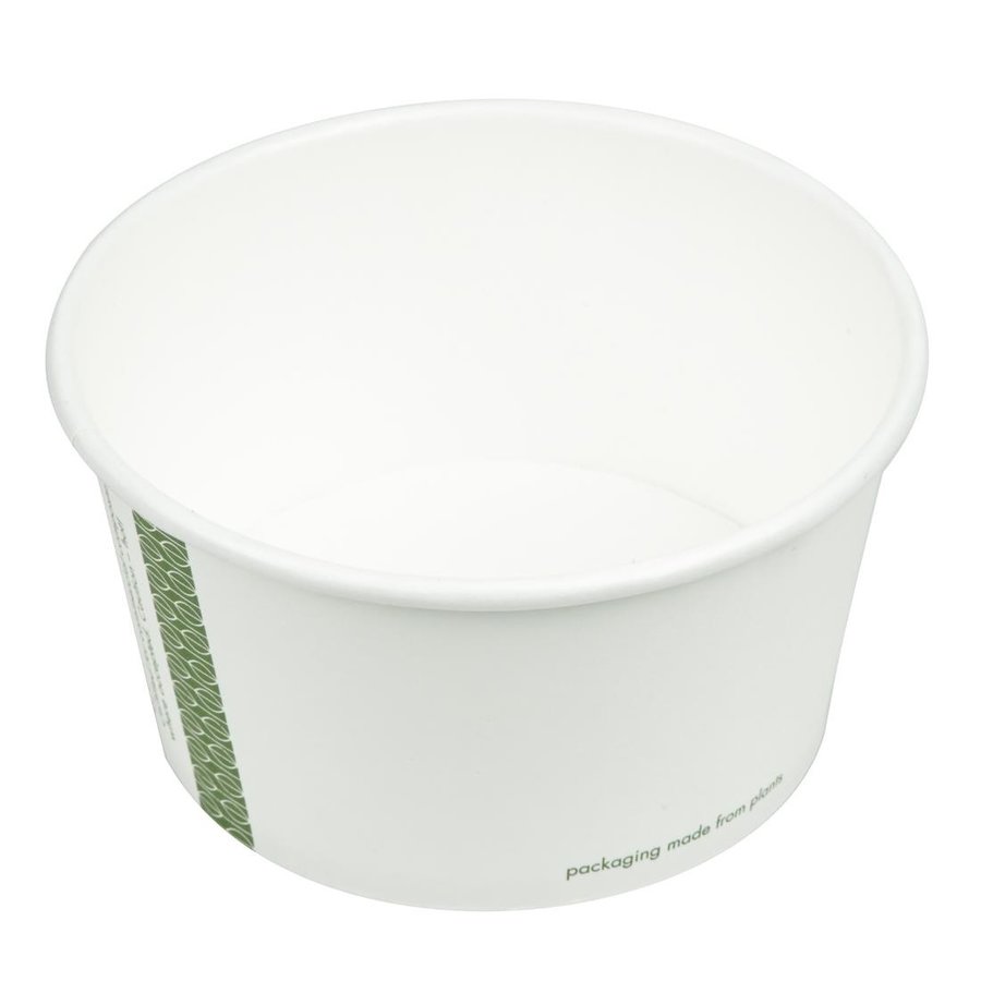 Bols à soupe / glace compostables en papier Vegware 350ml | convient pour GH168 et GF048 (lot de 500)