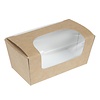 ProChef Boîtes à gâteau rectangulaires kraft compostables avec fenêtre Colpac | 45 x 86 x 42mm (lot de 500)