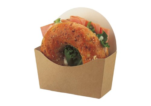  ProChef Etuis à bagel kraft compostables Colpac | 120 x 40 x 120mm (lot de 1000) 