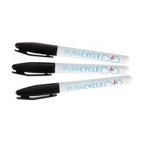 Marqueurs noirs alimentaires permanents Puracycle (lot de 3)