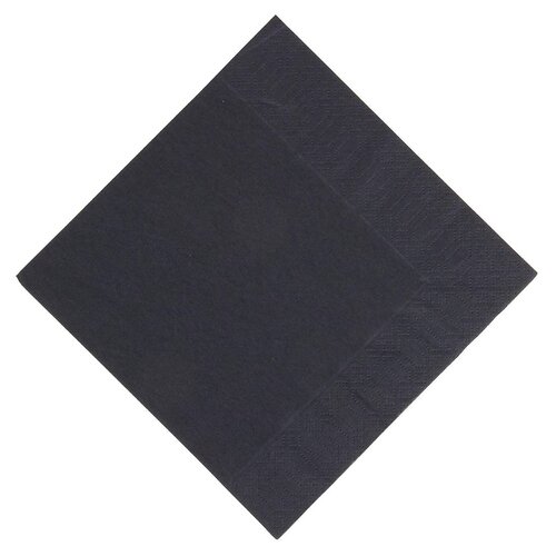  ProChef Serviettes  noires compostables 3 plis 33 x 33 cm 