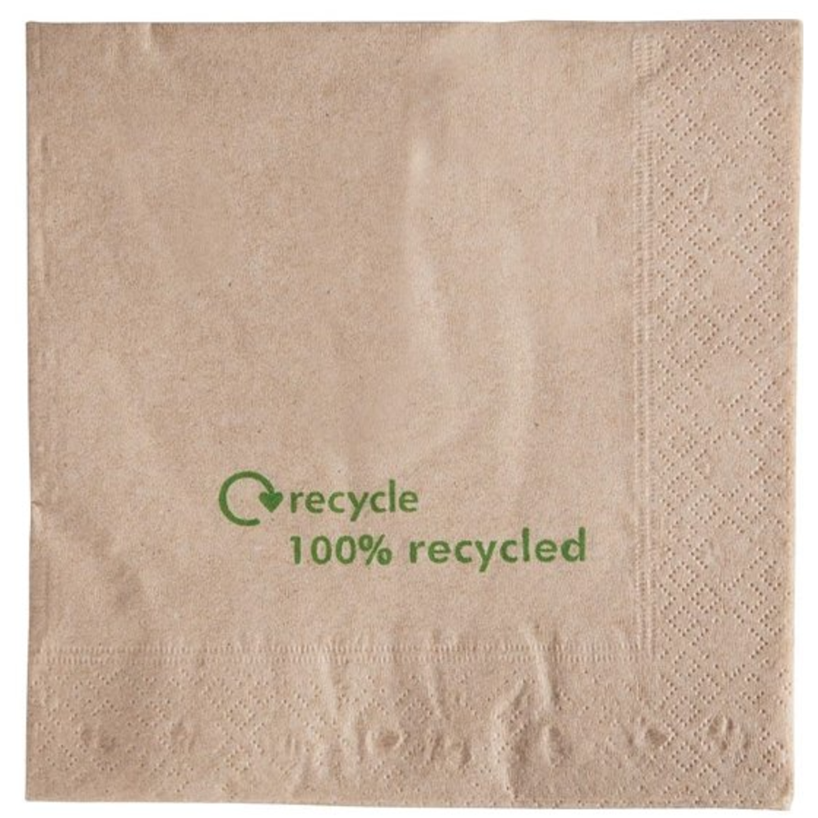 Serviettes en papier recyclé | 33 x 33 cm (lot de 2000)