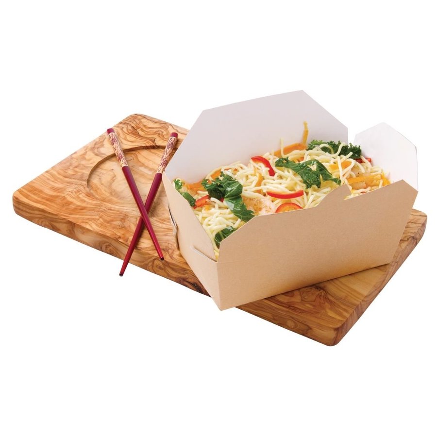 Cartons alimentaires rectangulaires 985ml | 6x18,5x10,3cm (lot de 250)