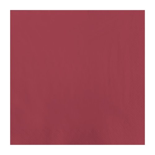  ProChef Serviettes de table en papier 2 plis rouge 