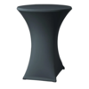 ProChef Housse de table  Paris de 80-85cm de diamètre noire en polyester