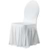 ProChef Housse de chaise Paris extensible en polyester blanche