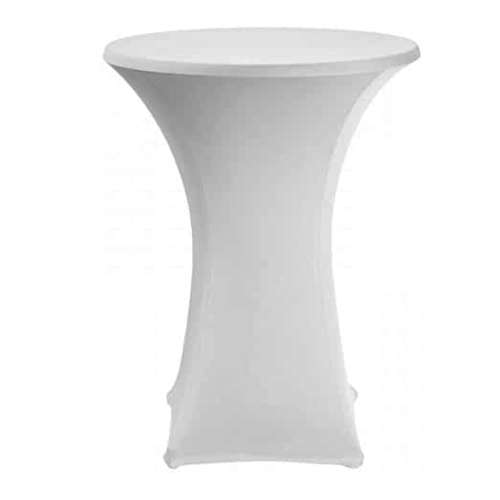  ProChef Housse de table Marseille de 70-85cm de diamètre blanche polyester 