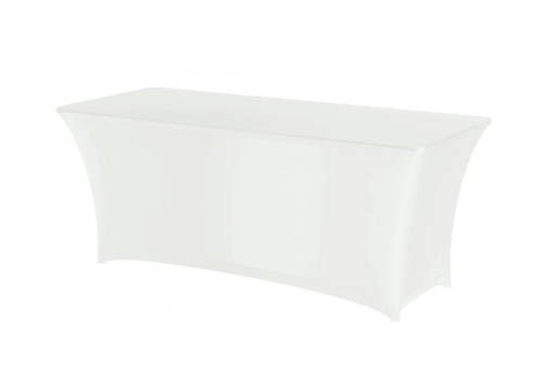  ProChef Housse de table Nancy blanche en polyester | 183 x 76 x 73cm 