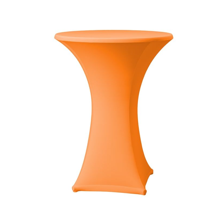 Housse de table  Paris de 80-85cm de diamètre orange en polyester