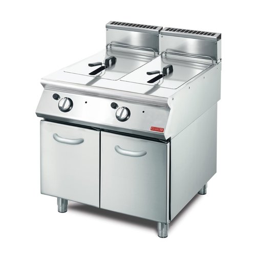  ProChef Friteuse gaz 2x 13L | 85(H)x80(L)x 70(P) cm 