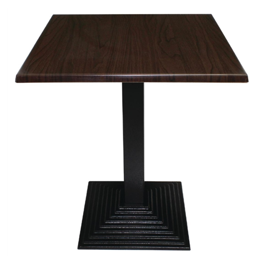 Plateau de table carré bolero marron foncé 70x70cm