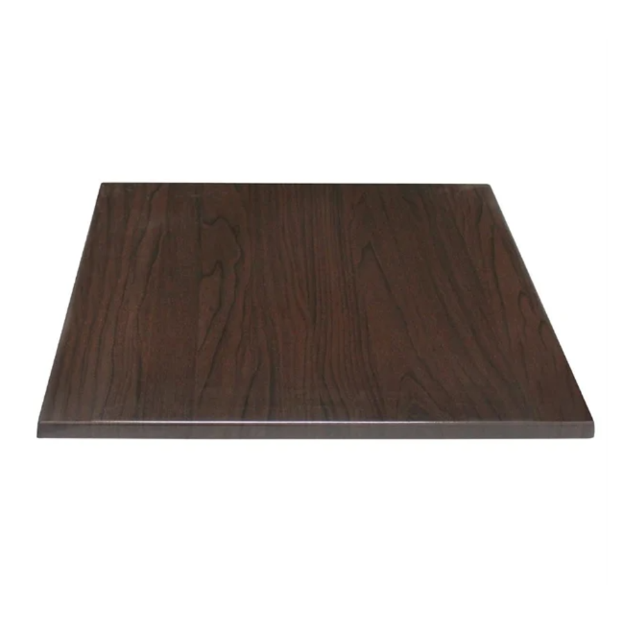 Plateau de table carré bolero marron foncé 70x70cm