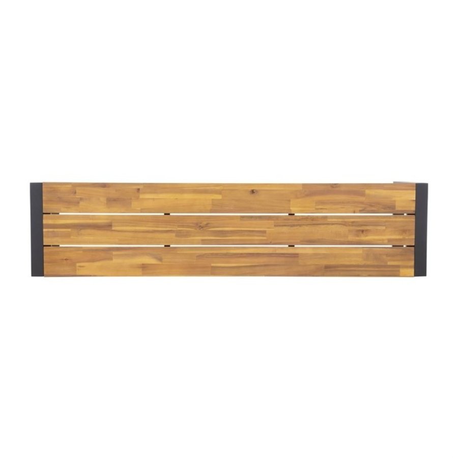 Bancs industriels en acier et acacia Bolero 45(H)x160x38cm (lot de 2)