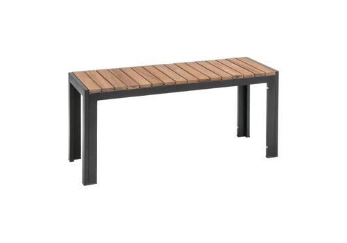  ProChef Bancs en acier et acacia Bolero (lot de 2) 45(H)x100x35cm 