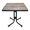 ProChef Table de patio pliante Limburg vintage 70x70cm