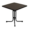 ProChef Table de patio pliante cadre anthracite Limburg pizarra 70x70cm