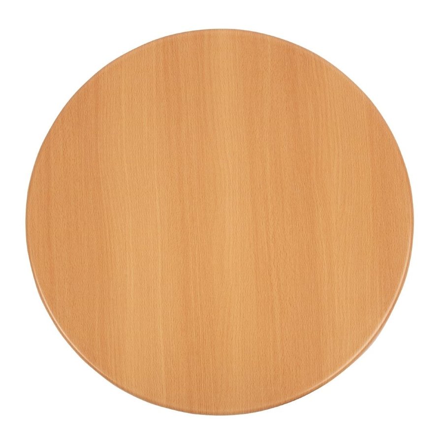 Plateau de table rond bolero effet hêtre 60cm