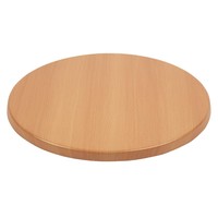 Plateau de table rond bolero effet hêtre 60cm