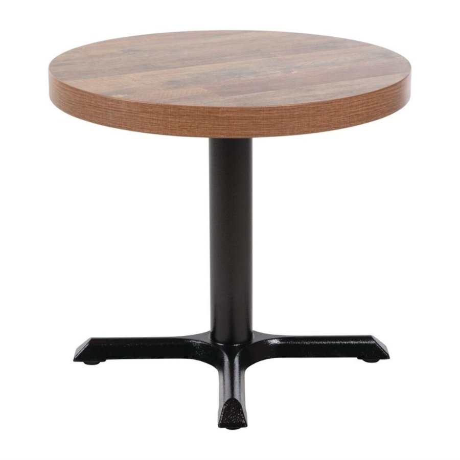 Plateau de table rond Bolero 60cm effet bois vieilli