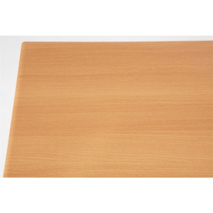 Plateau de table rectangulaire pré percé bolero coloris  hêtre  120Lx80Lx3Hcm