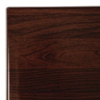 Plateau de table rectangulaire pré percé bolero coloris marron foncé  120Lx80Lx3Hcm